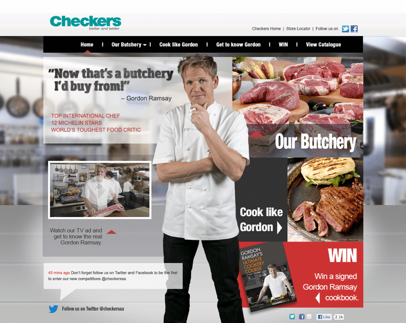 checkers microsite image
